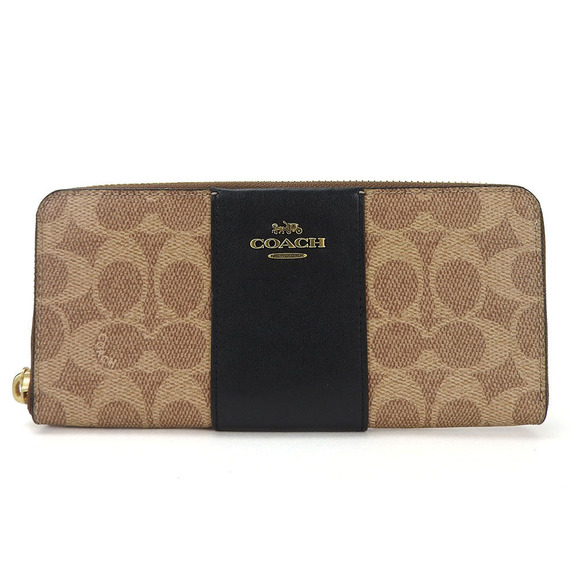 Coach Coach Signature PVC Leather Zip Wallet 73739 Leather Long Wallet 73739 - Picture 8 of 8